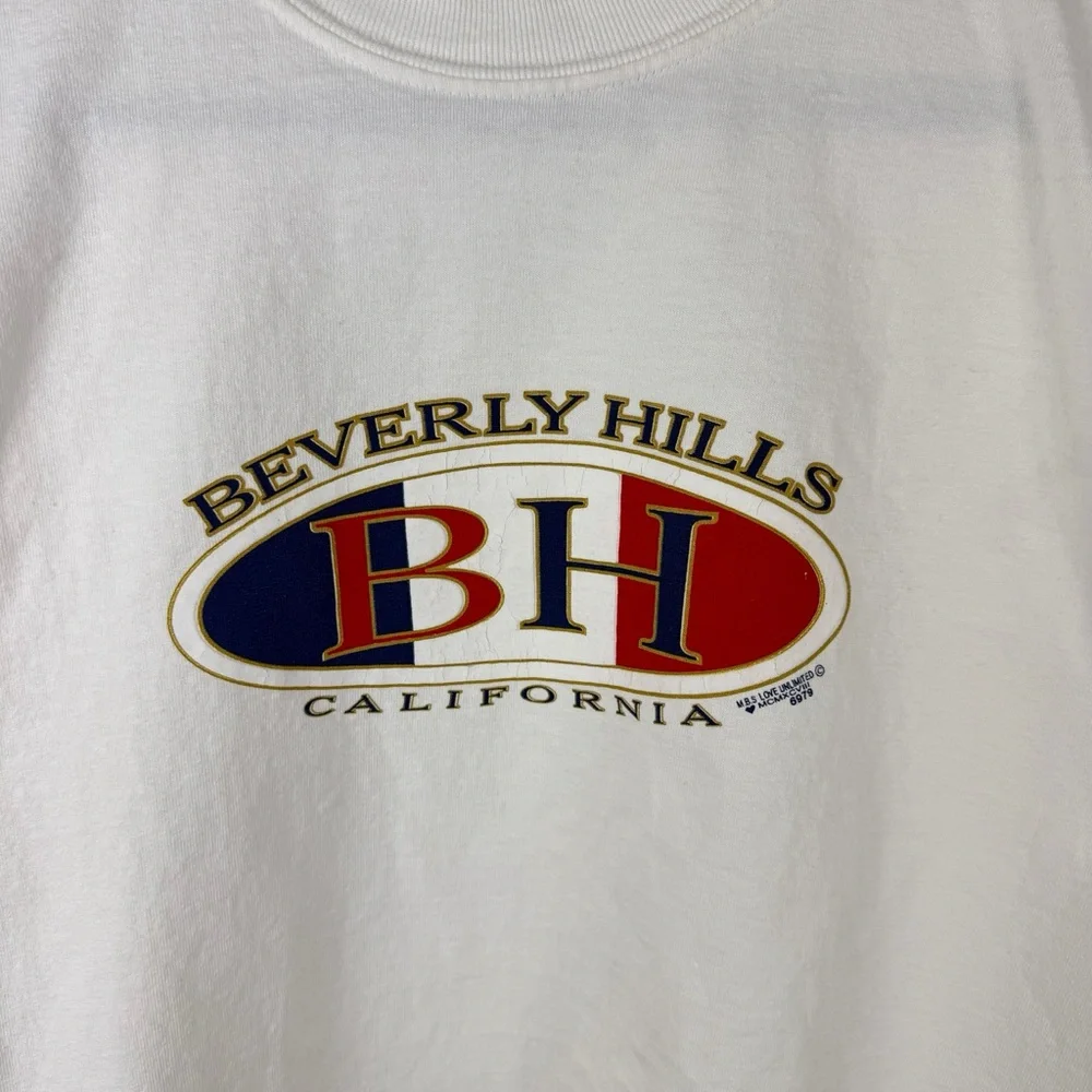 Vintage 2000s Beverly Hills California Tourist Vacation Graphic Shirt Size M